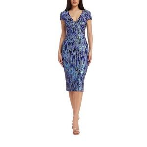 Dress The‎ Population Sequined Bodycon Midi Dress Violet Size Medium